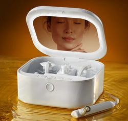 Microdermabrasion machine for facial exfoliation, designed to remove dead skin cells and promote smooth, radiant skin