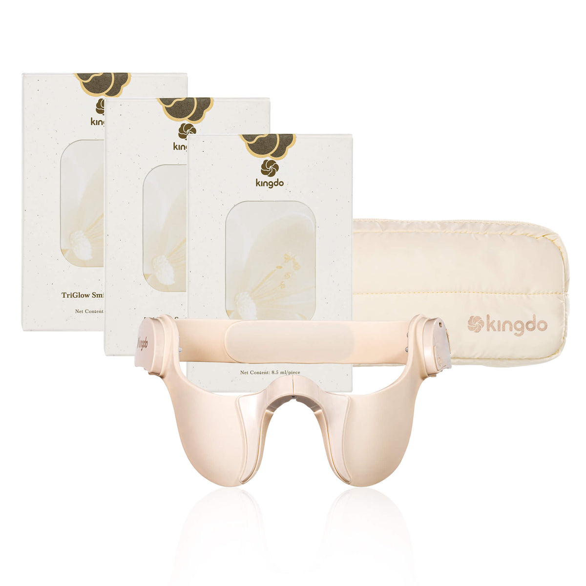 Facial red light therapy device for anti-aging and skin renewal through non-invasive LED treatment