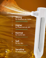 Microdermabrasion machine for facial exfoliation, designed to remove dead skin cells and promote smooth, radiant skin